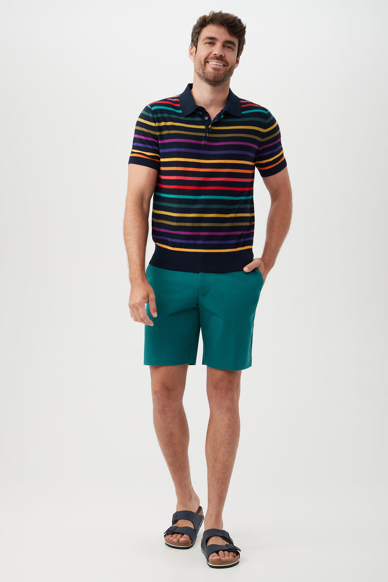 EMPIRE SHORT SLEEVE POLO in MULTI additional image 3