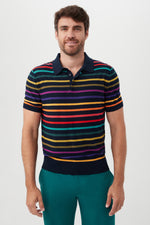 EMPIRE SHORT SLEEVE POLO in MULTI additional image 1