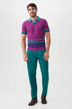 GRAMERCY SHORT SLEEVE POLO in VERBENA additional image 6