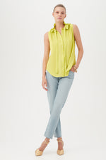 CINZIA TOP in LAGUARDIA LIME additional image 3