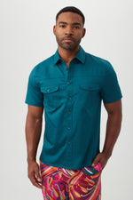 SHELTON SHIRT in GREENWICH GREEN