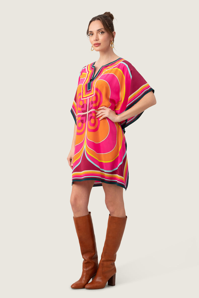 GUGGENHEIM GEO THEODORA CAFTAN DRESS in MULTI additional image 5