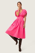 DASYA 2 MIDI DRESS in DOWNTOWN PINK additional image 5