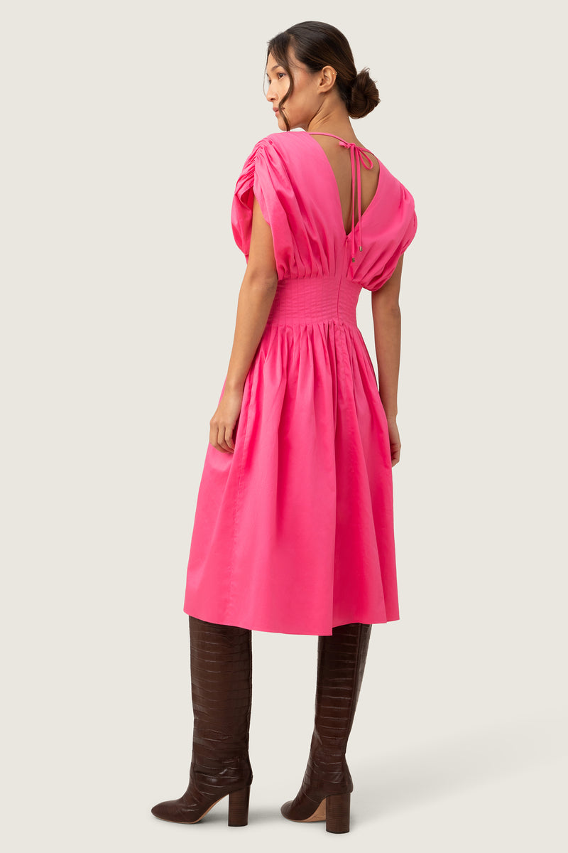 DASYA 2 MIDI DRESS in DOWNTOWN PINK additional image 3