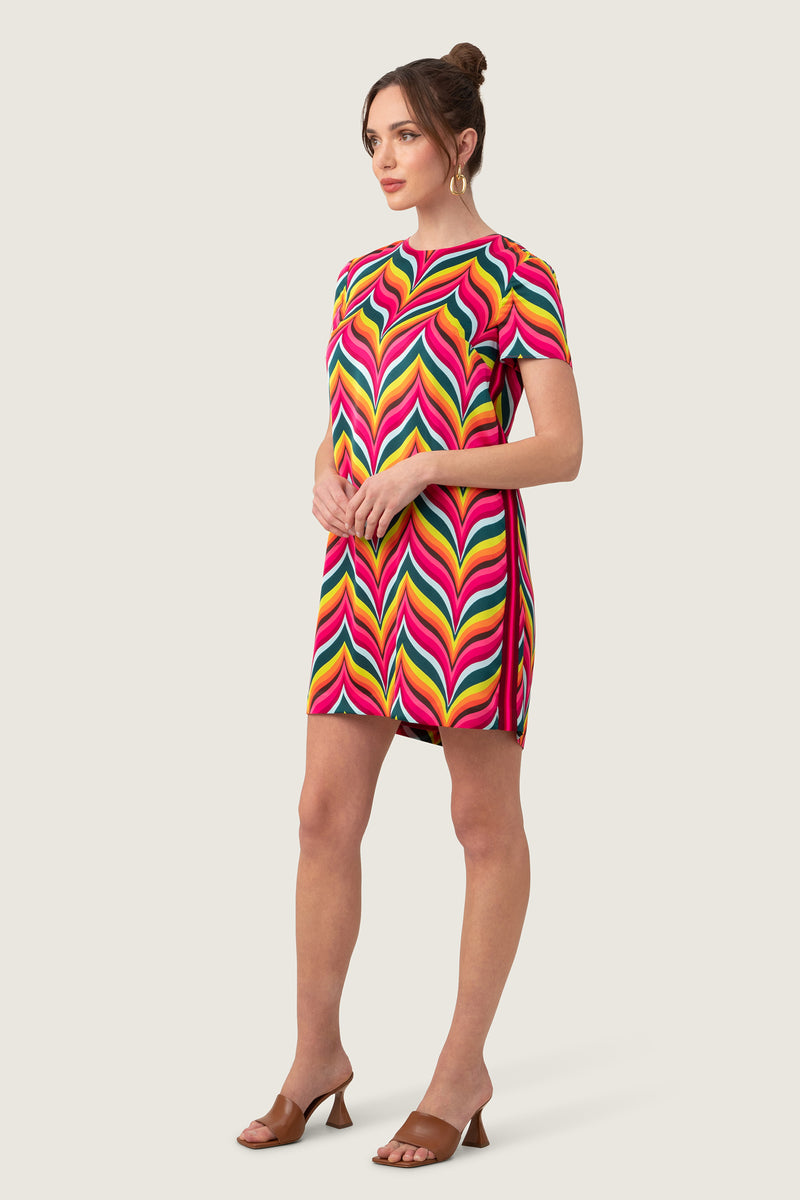 SUGAR HILL DRESS in RADIO CITY ROSE MULTI additional image 4