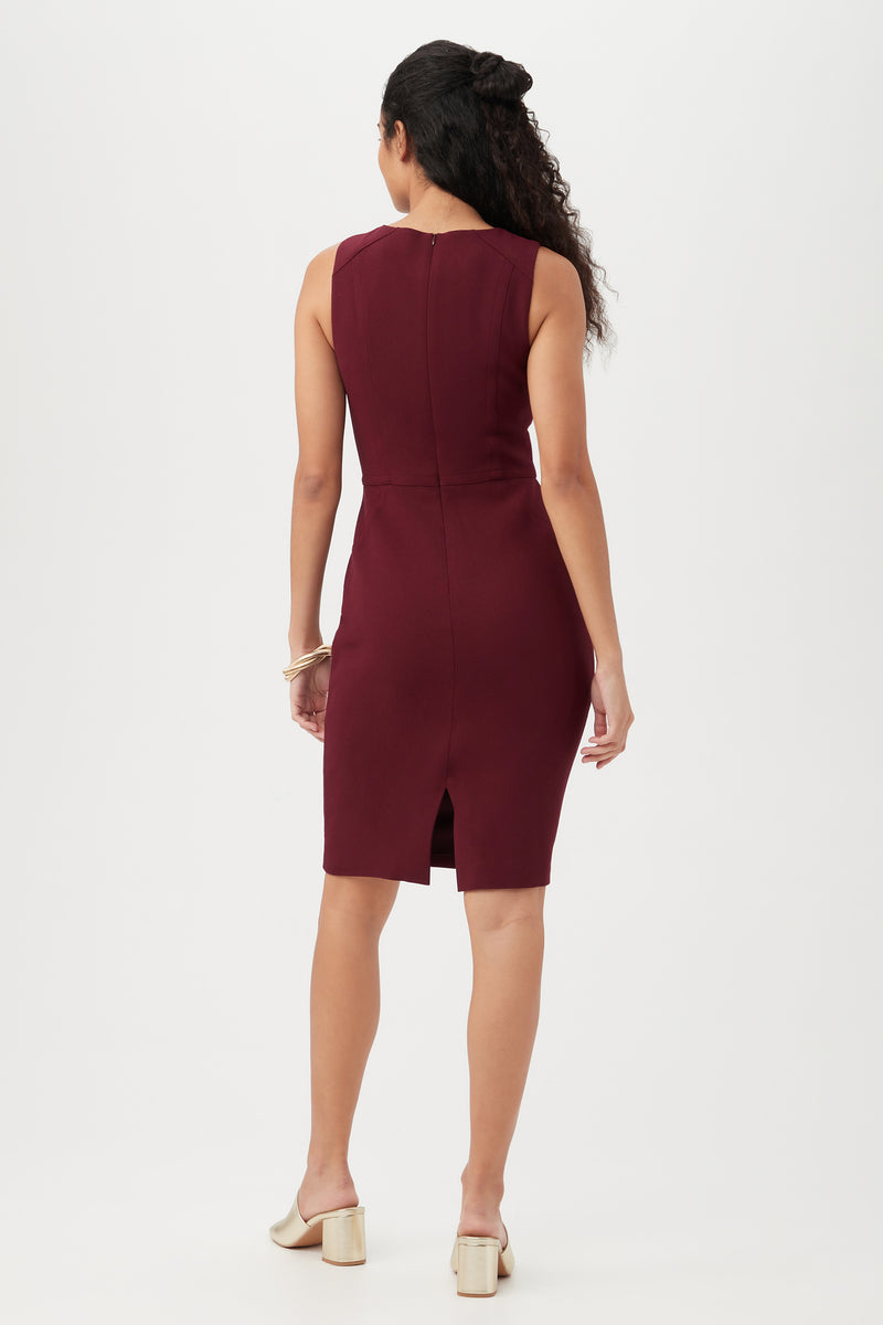 PETIT ROUGE DRESS in BRYANT PARK BORDEAUX additional image 5