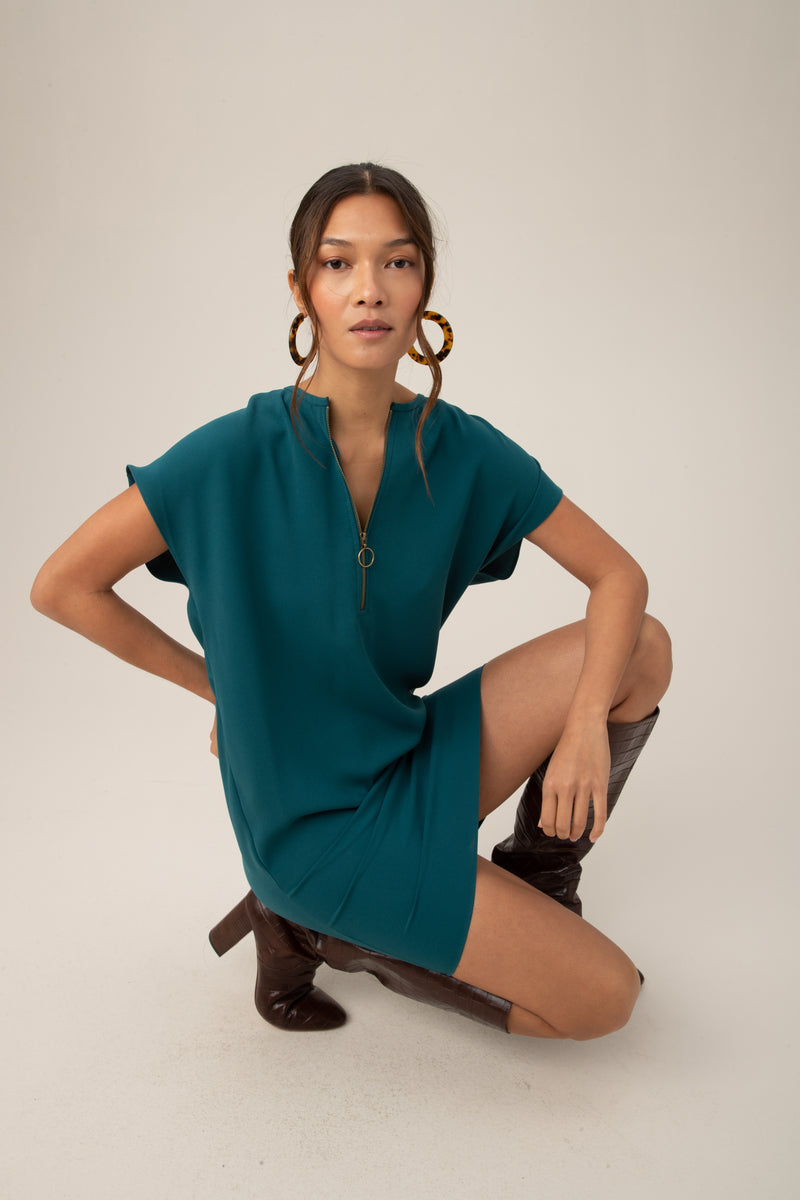 HASIL DRESS in GREENWICH GREEN additional image 13