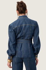 ODETTA JACKET in INDIGO additional image 2