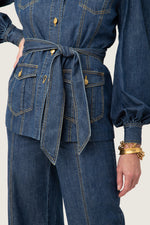 ODETTA JACKET in INDIGO additional image 3