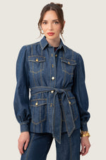 ODETTA JACKET in INDIGO additional image 1