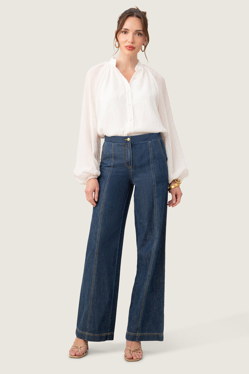 JIMI WIDE LEG PANT in INDIGO additional image 3