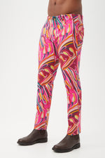 ALEX SLIM TROUSER in RADIO CITY ROSE MULTI additional image 4