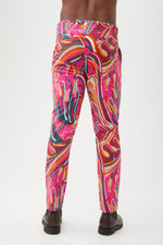 ALEX SLIM TROUSER in RADIO CITY ROSE MULTI additional image 2