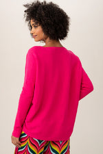 PRISTINE LONG-SLEEVE SWEATER in RADIO CITY ROSE additional image 1