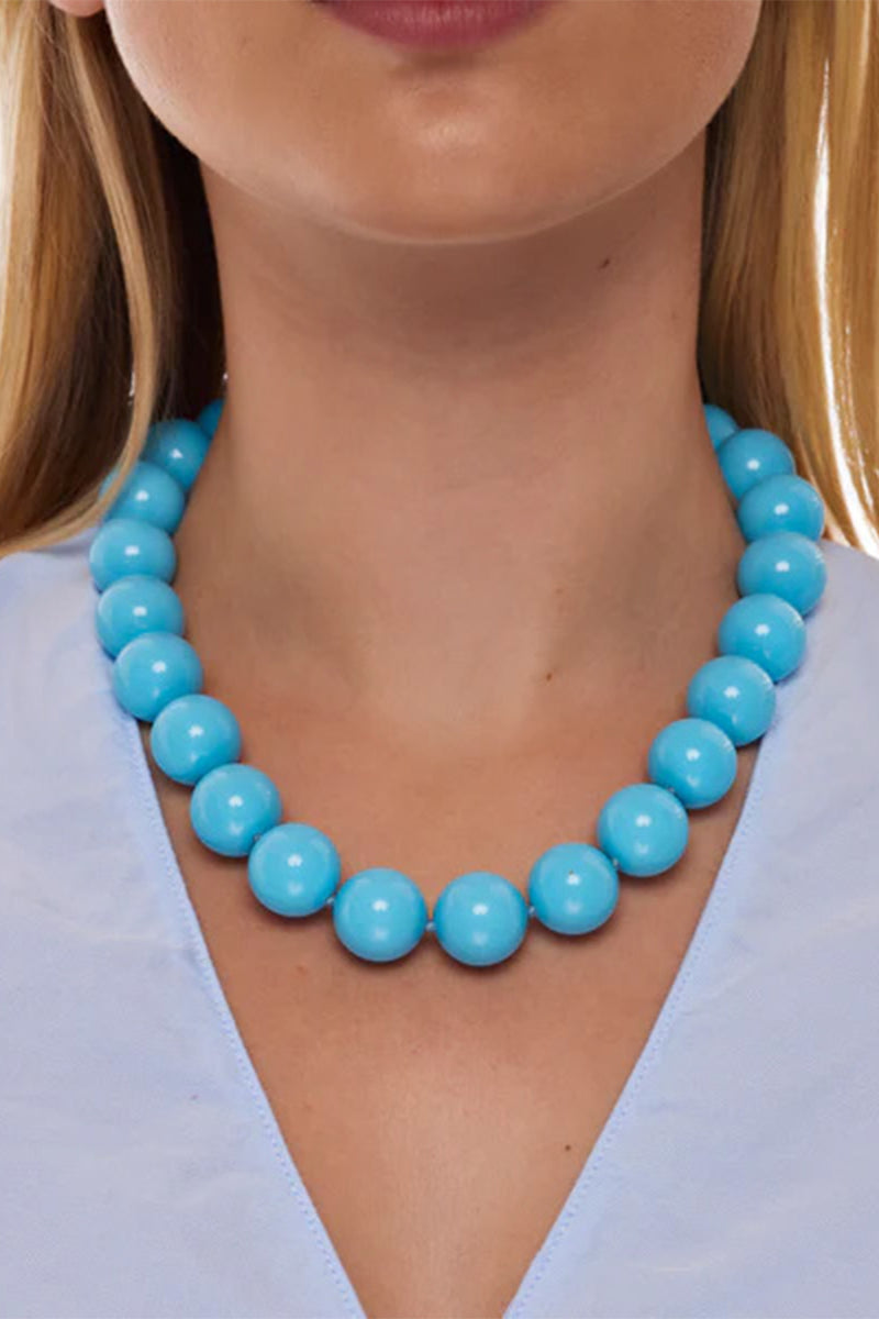 KJL TURQUOISE BEAD NECKLACE