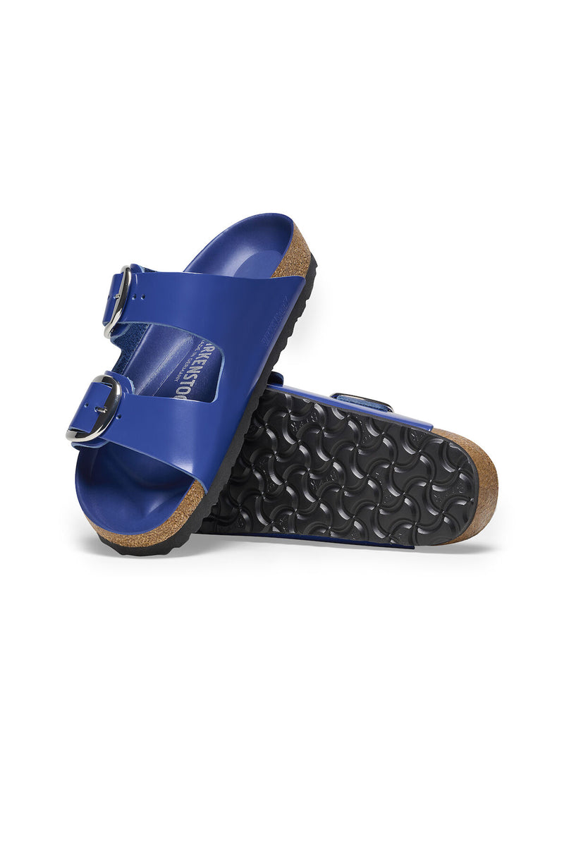 WOMEN'S ARIZONA BIG BUCKLE BLUE PATENT LEATHER SANDAL in COBALT additional image 2