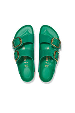 WOMEN'S ARIZONA BIG BUCKLE GREEN PATENT LEATHER SANDAL in GREEN additional image 2