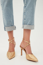 ON TO THE NEXT HEEL in GOLD