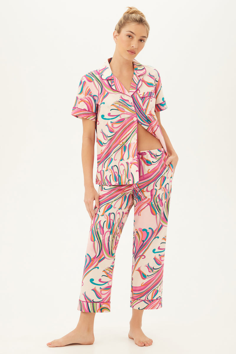 VINTAGE TULIP S/S CROPPED PJ S – Trina Turk