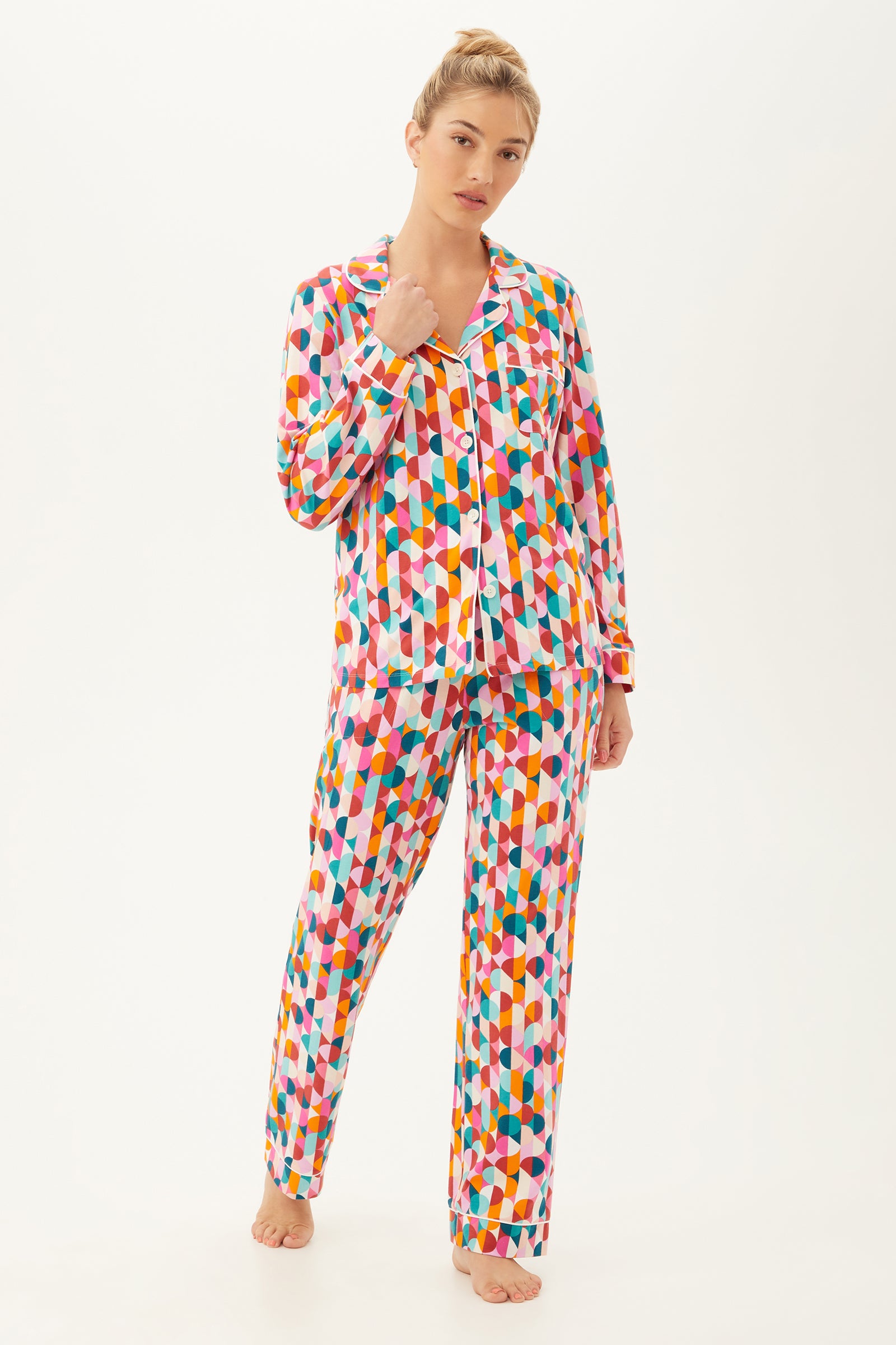 Womens polka top dot pajamas