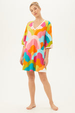 RAINBOW CLOUD CAFTAN in MULTI