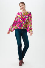 SOHO TOP in TRINA PINK MULTI additional image 2