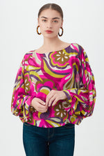 SOHO TOP in TRINA PINK MULTI