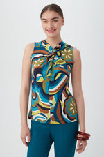 CONEY ISLAND TOP in TRIBECA TEAL MULTI additional image 3