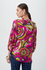 TONI TOP in TRINA PINK MULTI additional image 1