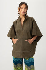 BODHI PONCHO in DARK OLIVE additional image 3