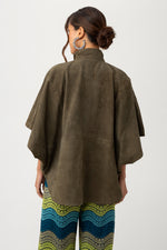 BODHI PONCHO in DARK OLIVE additional image 1