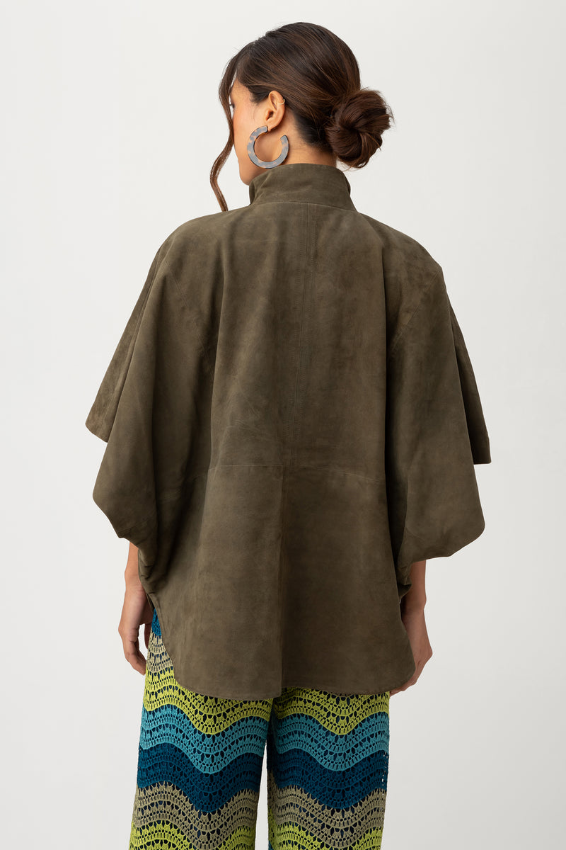 BODHI PONCHO in DARK OLIVE additional image 1