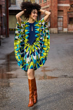 GLOBAL 2 DRESS in INK MULTI