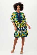 GLOBAL 2 DRESS in INK MULTI additional image 4