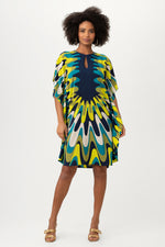GLOBAL 2 DRESS in INK MULTI additional image 1