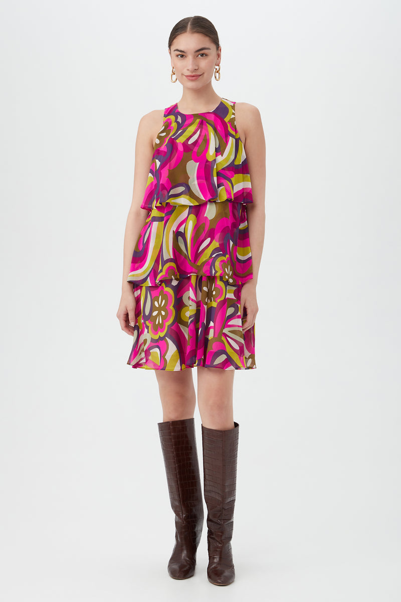 STRIDE DRESS in TRINA PINK MULTI