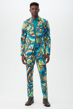 THURSTON BLAZER in TRIBECA TEAL MULTI additional image 3