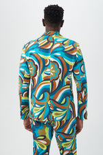 THURSTON BLAZER in TRIBECA TEAL MULTI additional image 2