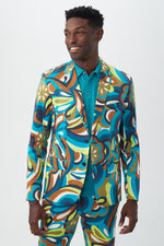 THURSTON BLAZER in TRIBECA TEAL MULTI additional image 1