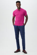 COLE SHORT SLEEVE POLO in TRINA PINK additional image 5