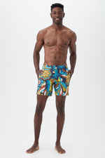 HONOLULU BOARD SHORT in TRIBECA TEAL MULTI additional image 3