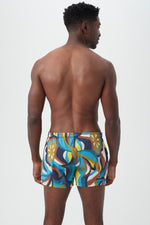 OCEANSIDE SWIM TRUNK in TRIBECA TEAL MULTI additional image 1