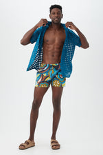 OCEANSIDE SWIM TRUNK in TRIBECA TEAL MULTI additional image 2