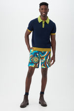 VINNY SHORT SLEEVE POLO in INK MULTI additional image 2