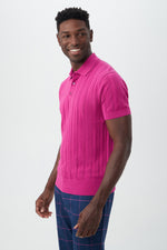 COLE SHORT SLEEVE POLO in TRINA PINK additional image 6
