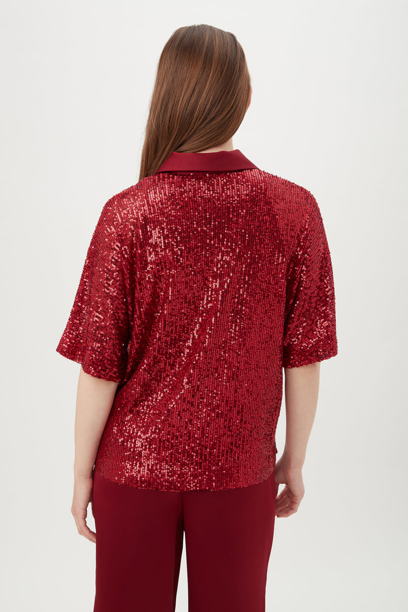 AIKA TOP in RUQA RED additional image 5
