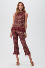 SHIBUI PANT in RUQA RED MULTI additional image 3