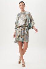 MANHATTAN DRESS in NIHAN BLUE MULTI additional image 2