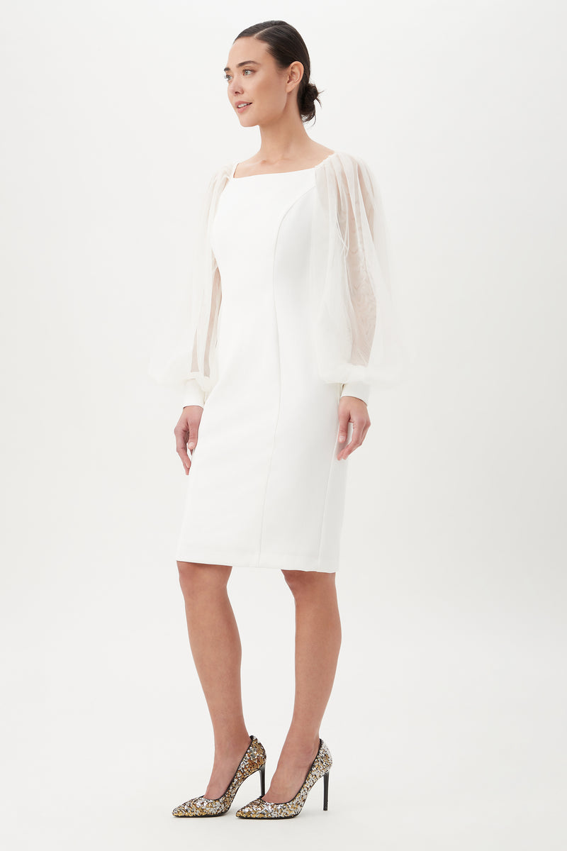 TAMADACHI DRESS in WINTER WHITE additional image 2