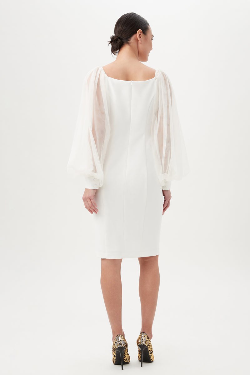 TAMADACHI DRESS in WINTER WHITE additional image 1